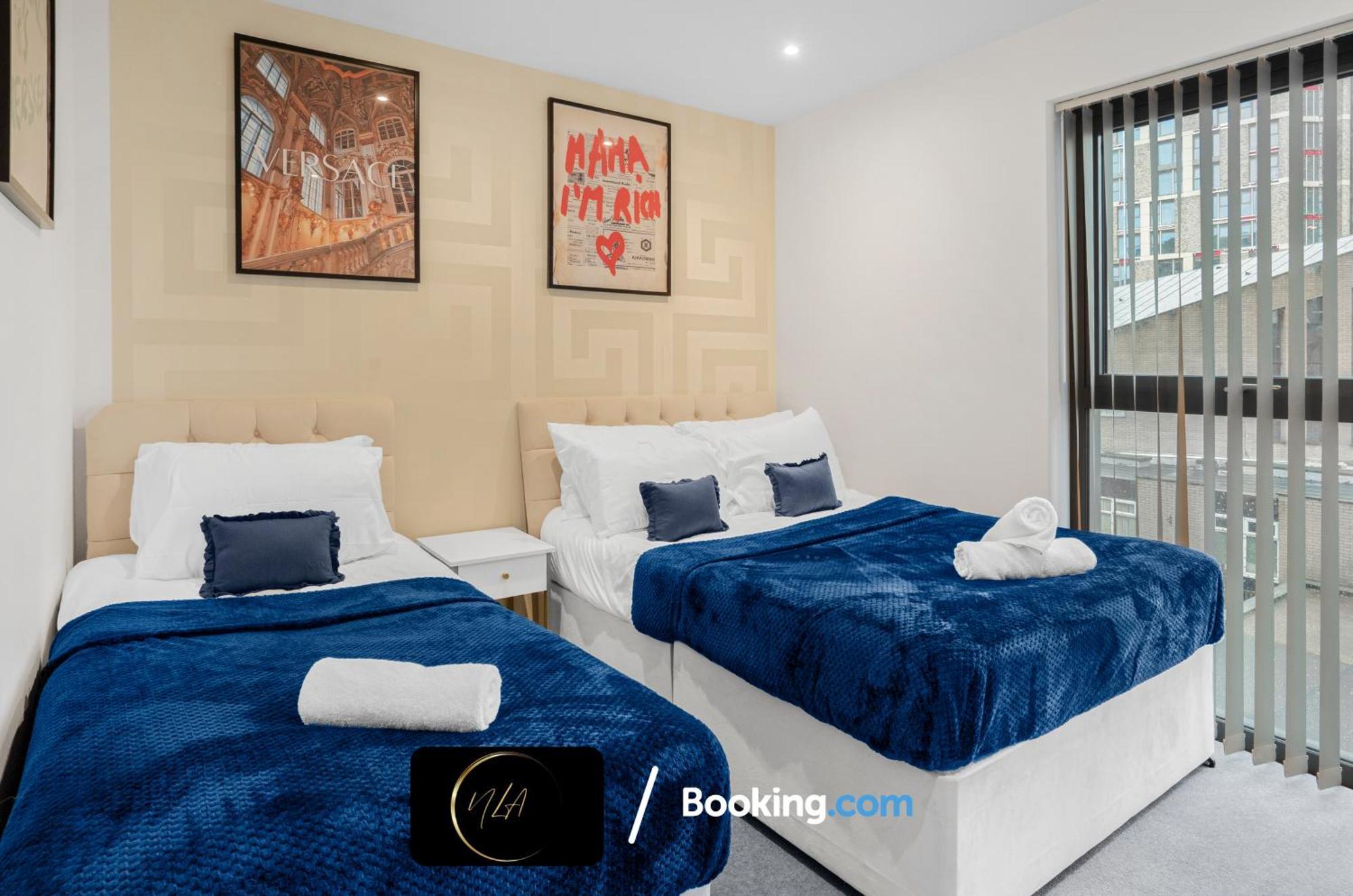 City Centre Apartment With Free Parking, 2 Bathrooms, Netflix And Wifi - Suitable For Contractors And Families - By Noor Luxury Accommodations เบอร์มิงแฮม ภายนอก รูปภาพ